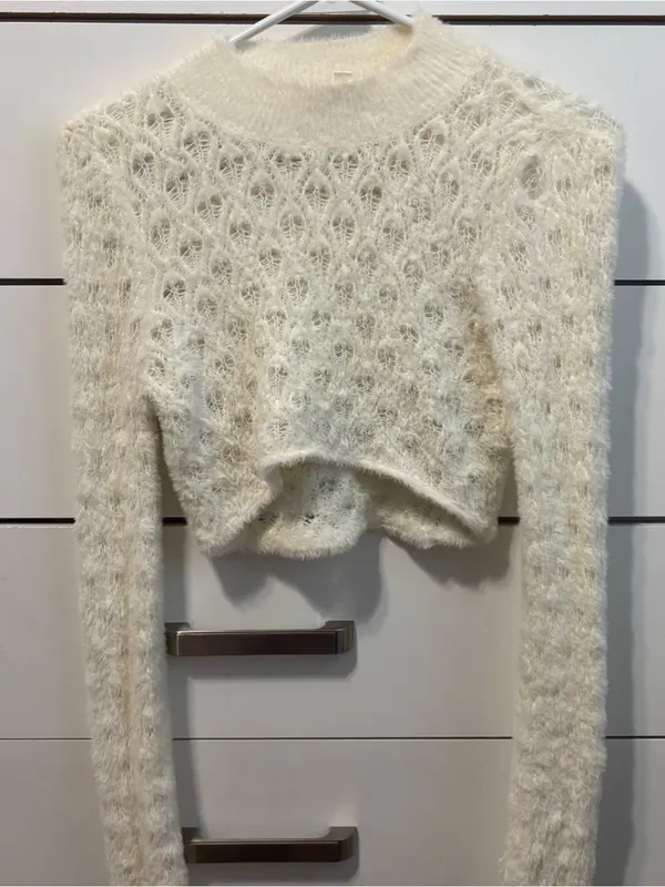 For Love & Lemons Katana Crop Sweater - Image 2