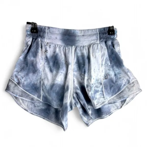 Lululemon Hotty Hot Short II * Long 4" Gray Diamond Dye Pitch Grey Size 4 - Image 2