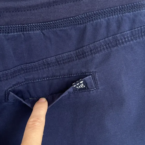 Vintage Y2K Unionbay 100% Cotton Cargo Shorts S Low Rise Navy Utility Gorpcore - Image 9