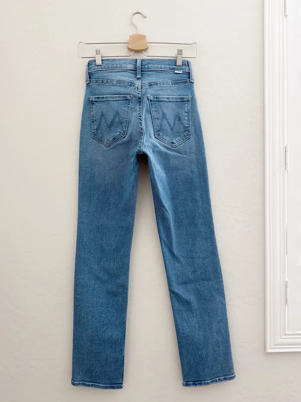 MOTHER Mid-Rise Rider Hover Jean in Swing and a Miss Size 24 - Image 6