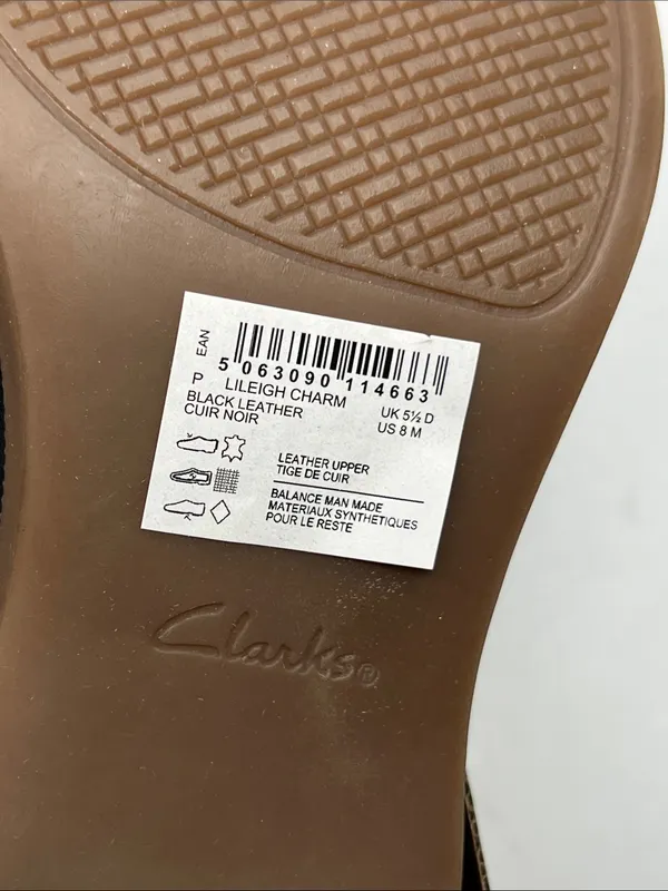 Clarks Women's Collection Lileigh Charm Boots Size 8M Black Leather - Image 10