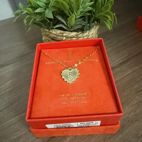 a new day Gold Initial Pendant Necklace - Image 2