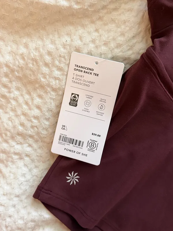 Athleta Transcend Open Back Tee - Image 3