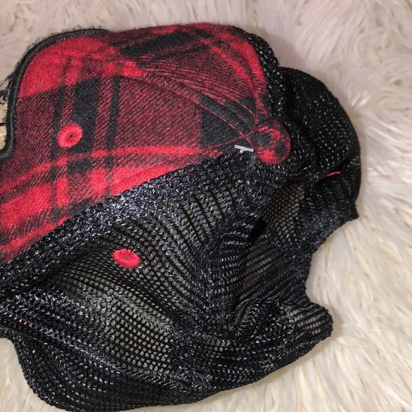 Rusty Spur Saloon Scottsdale Arizona red and black western hat mesh back - Image 4