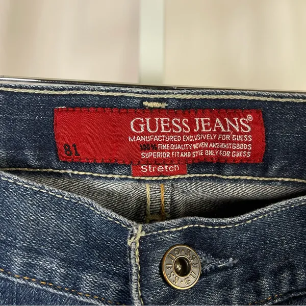 Guess Denim Flare Jeans Women's Size 29 Retro Southwestern Western Retro Stretch - Image 3