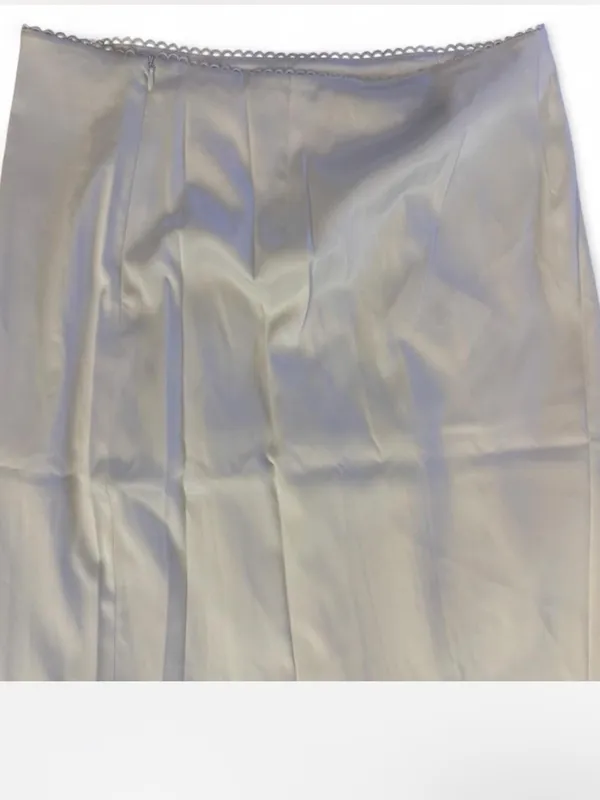 Peppermayo White Satin Midi Skirt - Rina Low Rise size 6 - Image 4