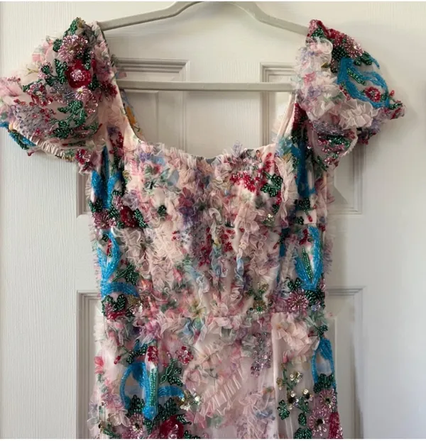 Sherri Hill 55167 Viral Floral Print Beaded Prom Gown - Image 4