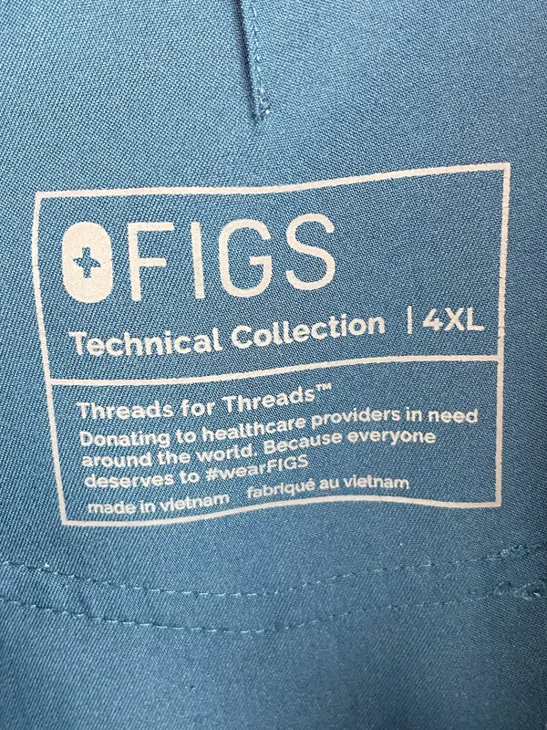 Figs Catarina Scrub Top High Waisted Zamora Jogger Pants Set Size 4XL Deep Reef - Image 13