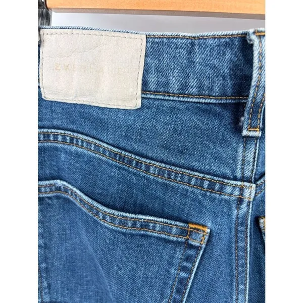 Everlane the way high wide leg flare denim jean medium wash women’s 25 - Image 4