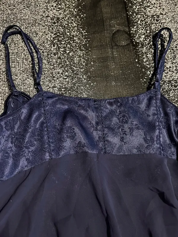 Womens medium Victoria's Secret Babydoll chemise/nightie/slip dress-navy blue - Image 3