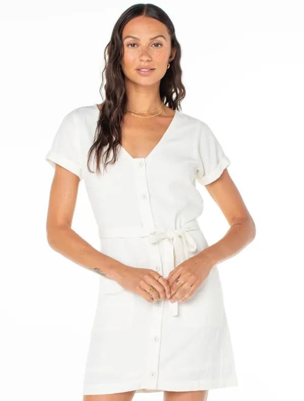 Roxy Women's Kona Mini Dress in Snow White size M NWT - Image 2