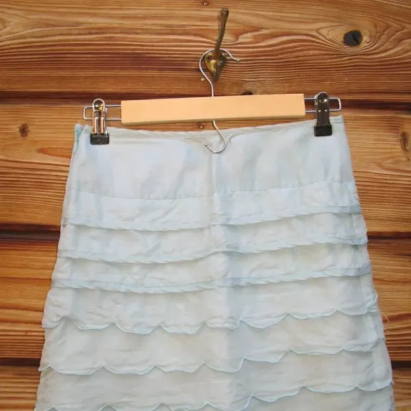 REISS Silk Mini Skirt - Image 6