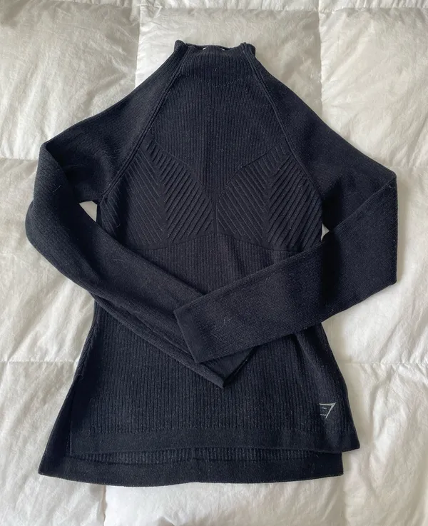 Gymshark Mockneck Pullover Black Sweater - Image 3