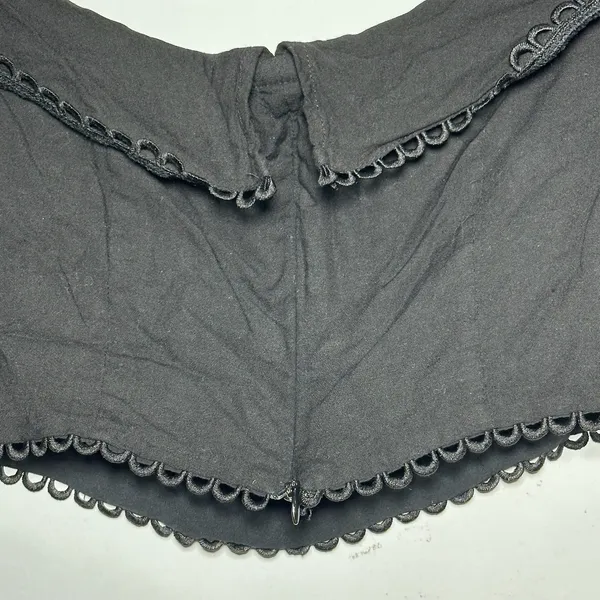 Lulus Black Off Shoulder Ruffle Cropped Puff Sleeve Top Womens‎ Size Small - Image 8