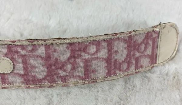 Authentic Pink Monogram Belt - Image 12