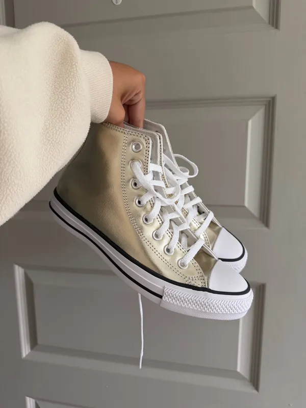 Brand New Gold High Top Converse - Image 4