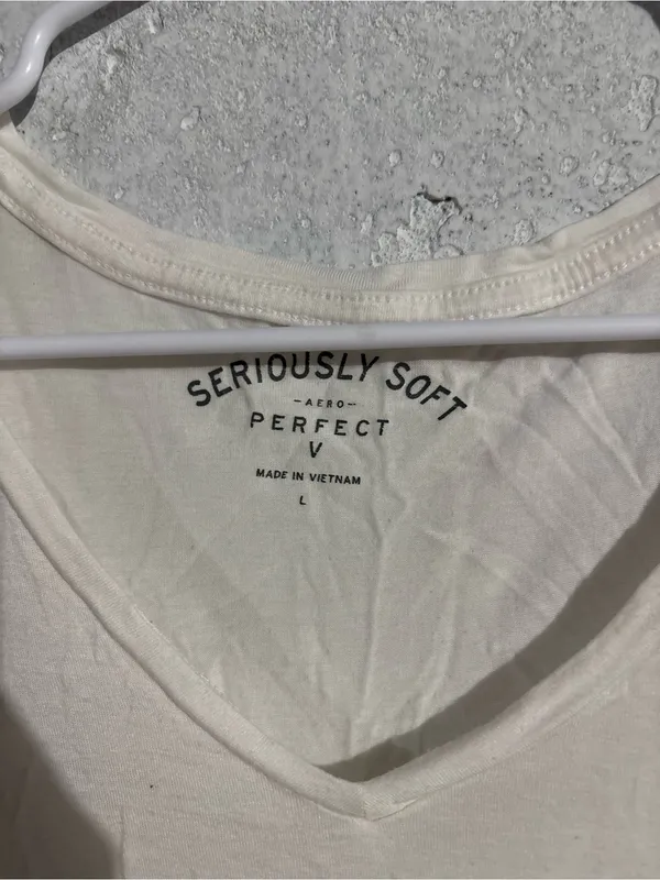 Aeropostale Seriously Soft Perfect V Long Sleeve Tee | Size: Large - Image 3