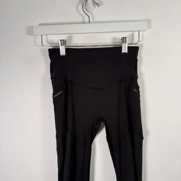 Lululemon Speed Up Tight Leggings Black High Rise Mesh Pockets 28" Gym Womens 4 - Image 3