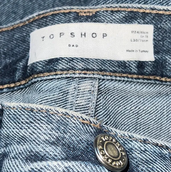 Topshop Distressed Jeans - Image 4