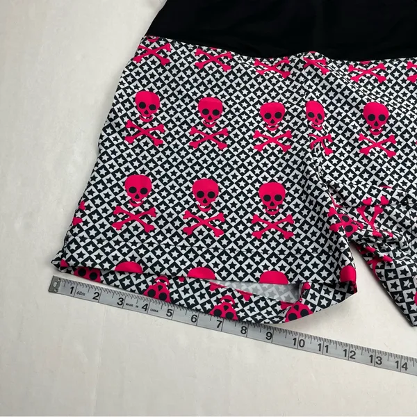 Faye‎ + Florie Pink Skull Star Black Shorts Womens Size Small Athletic NEW - Image 9