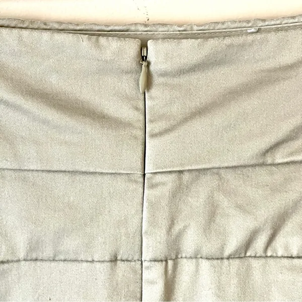 WORTHINGTON | Tan Khaki A-line Midi Skirt Sz 12 - Image 4
