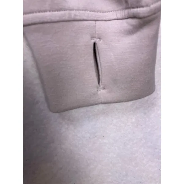 Rae Mode Hoodie Women M Beige‎ 1/4 Zip Scuba Pullover Soft Luxury - Image 10