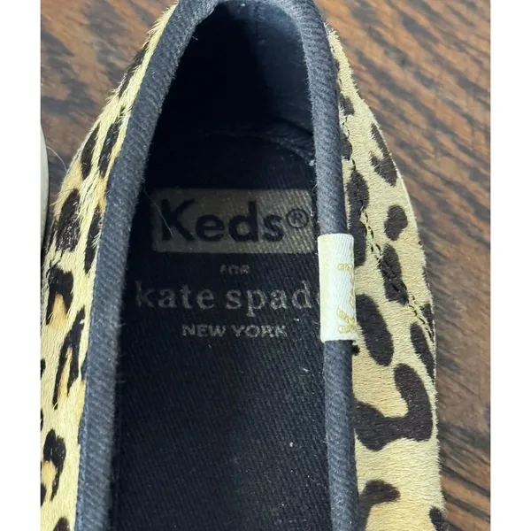 Keds For Kate Spade Women’s calf’s Hair, Leopard Print Fashion Sneakers. Sz 6 - Image 5