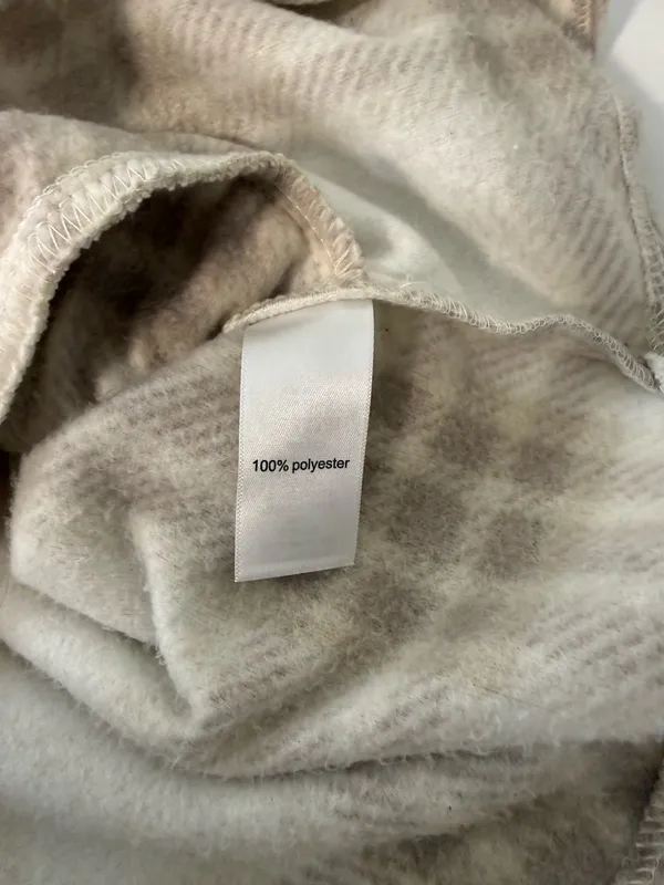 Maurices Wilder Fleece Shacket White & Cream Plaid Oversized - Image 9
