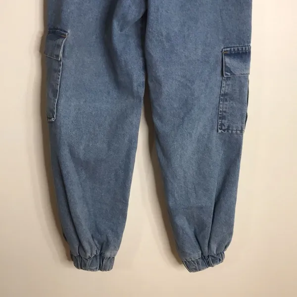 Ragged priest ladies oversized 100% cotton cargo‎ jogger denim jeans size 30 - Image 10