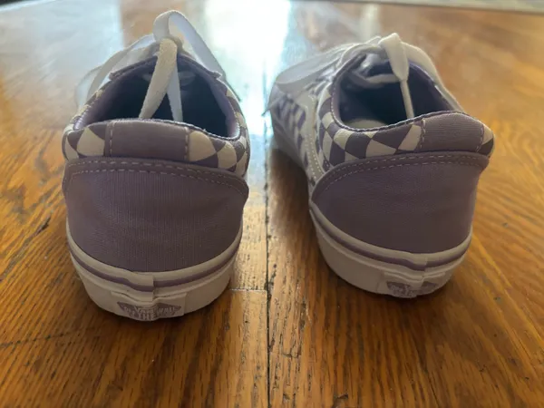 Vans Purple and White Checkered - Image 3