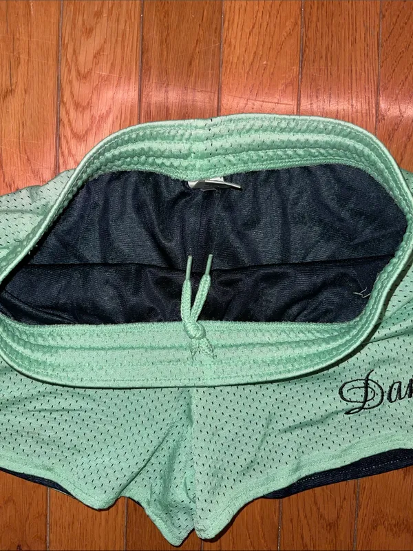 Lime Green Mesh “Dance” Shorts - Image 3