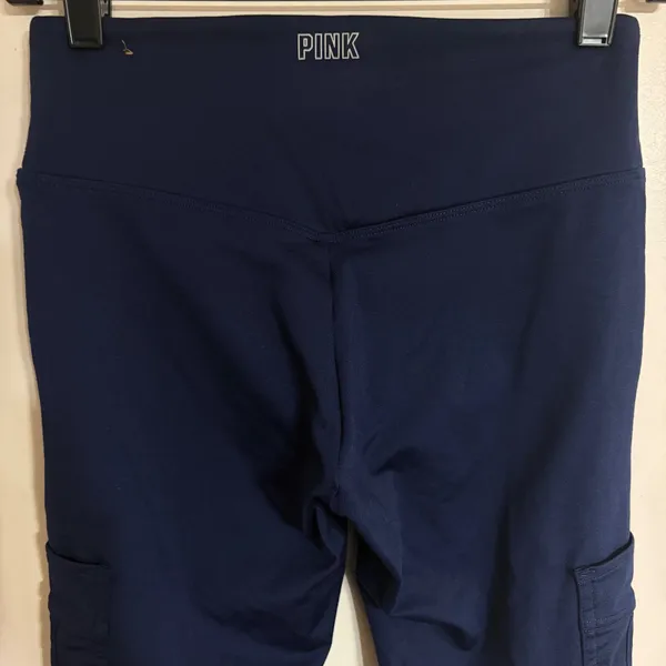 Pink Active Victorias Secret Navy Blue Cargo‎ Leggings Womens Small High Rise - Image 10