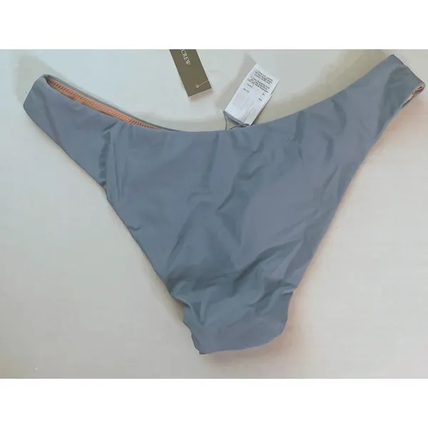 J. Crew‎ Light Blue Mid-Rise Cheeky Bikini Bottom - Size M - Image 2