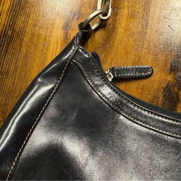 Kenneth Cole‎ Black Hobo Style Purse - Image 5