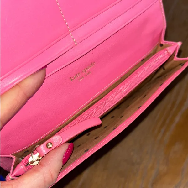 Kate Spade Pink Leather Wallet - Image 5