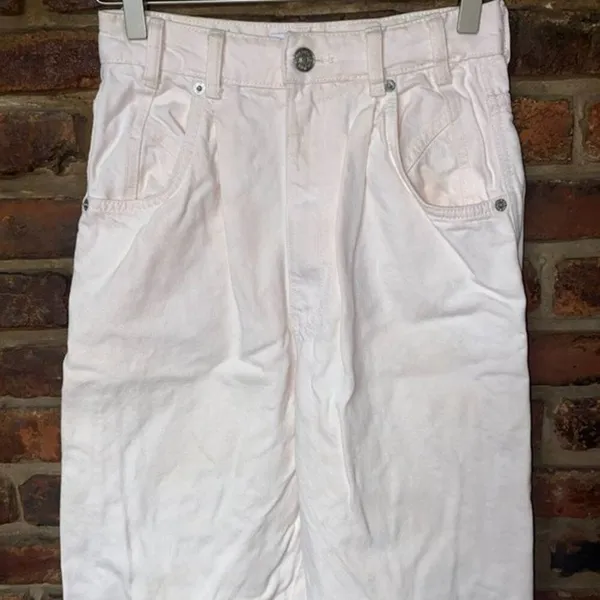 Zara High Waisted Light Pink Denim Mom Jeans Women's Size 2 - Image 2