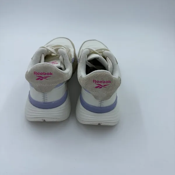 Reebok Classic Nylon Women's Sneaker Running Shoe Athletic Cream & Purple - Image 3