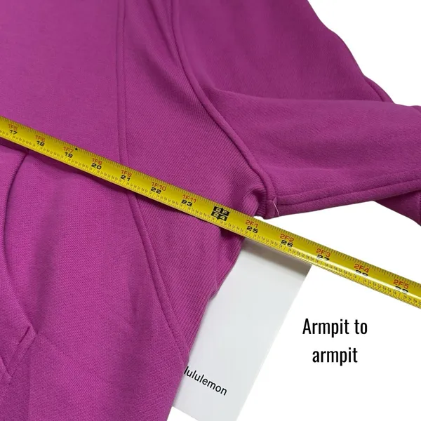 NEW Lululemon Scuba Oversized Half Zip Hoodie Vivid‎ Plum Athletic Cozy XL/XXL - Image 9