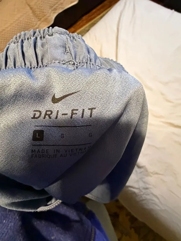 Nike Women's Dri-FIT Tempo Heathered Blue Running Shorts - Image 3