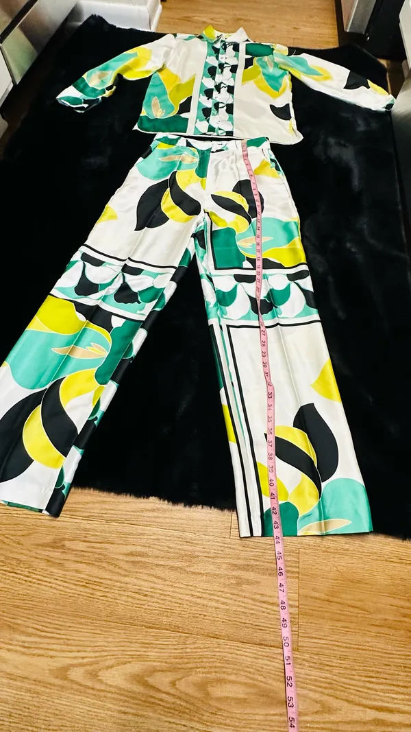 ZARA Abstract Print Two-Piece Matching Set | Size S | NWOT - Image 2