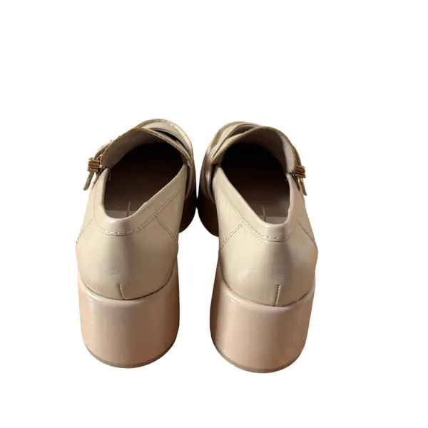 Dolce Vita Beige Platform Loafer Shoes Size 7.5 - Image 5