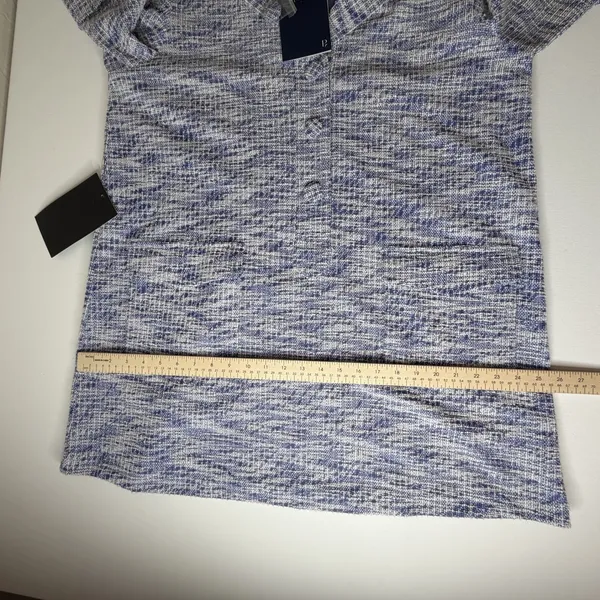NWT Pomander Place Tuckernuck Blue‎ Tweed Shift Dress XL Old Money Preppy Office - Image 10
