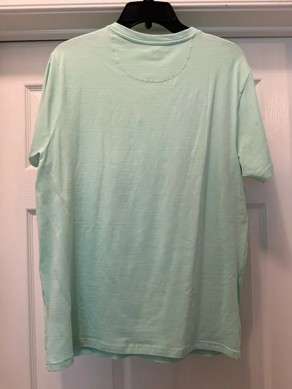 Kenneth Cole Light Mint Henley Tee - Image 2