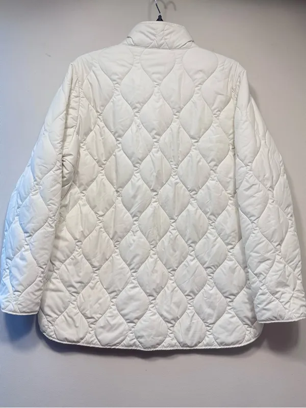 32 Degrees Heat Women's Quilted Jacket Puffer Coat, cream NWOT large - Image 5