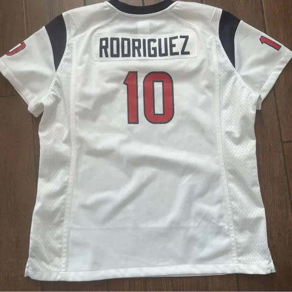 Women's NFL Houston Texans #10 Customized On Field Jersey w/Rodriguez Name sz XL - Image 6