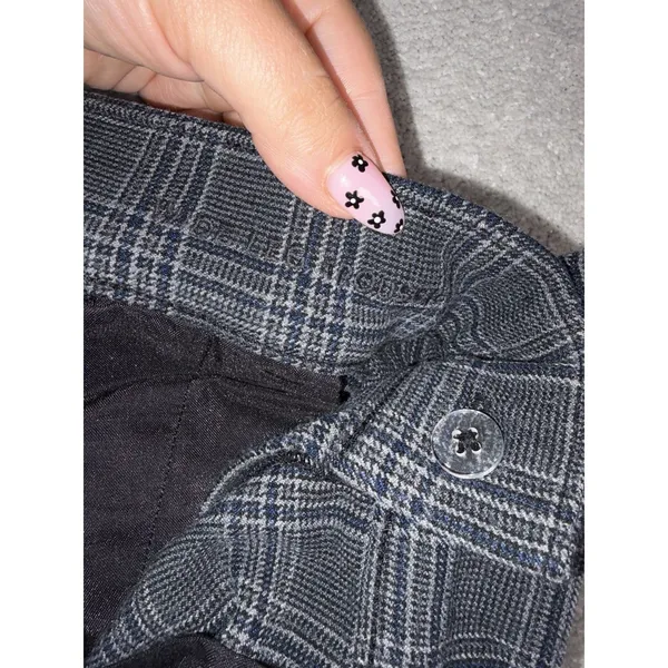 American Eagle Women's Wide Leg Trousers Plaid Size 0 Soft - Image 5