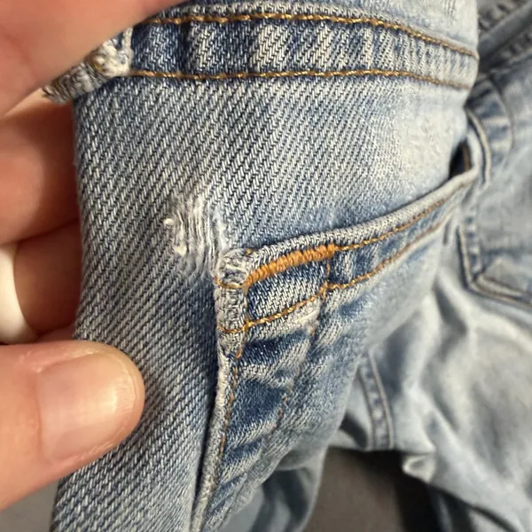 Rag & Bone Dre Boyfriend Jeans Womens 28 Blue Light Wash Mid Rise Distressed - Image 14