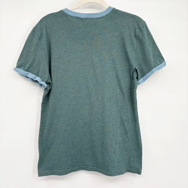 Taylor Swift‎ Womens Merch Teal Midnights Ringer Retro Concert T-Shirt Size M - Image 4