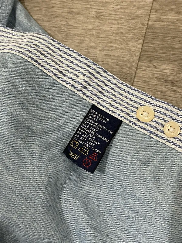 Tommy Hilfiger Denim Light Blue Button-Up Shirt - Image 4
