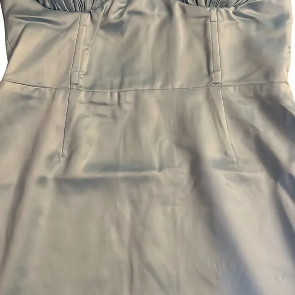 naked wardrobe Clam Shell Sweetheart Sleeveless Dress - Icy Blue Size S - Image 4